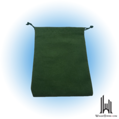 Dice Bag Suedecloth Large Green